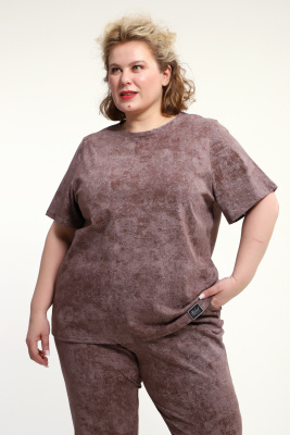 Костюм с брюками КЖ-009 кофе